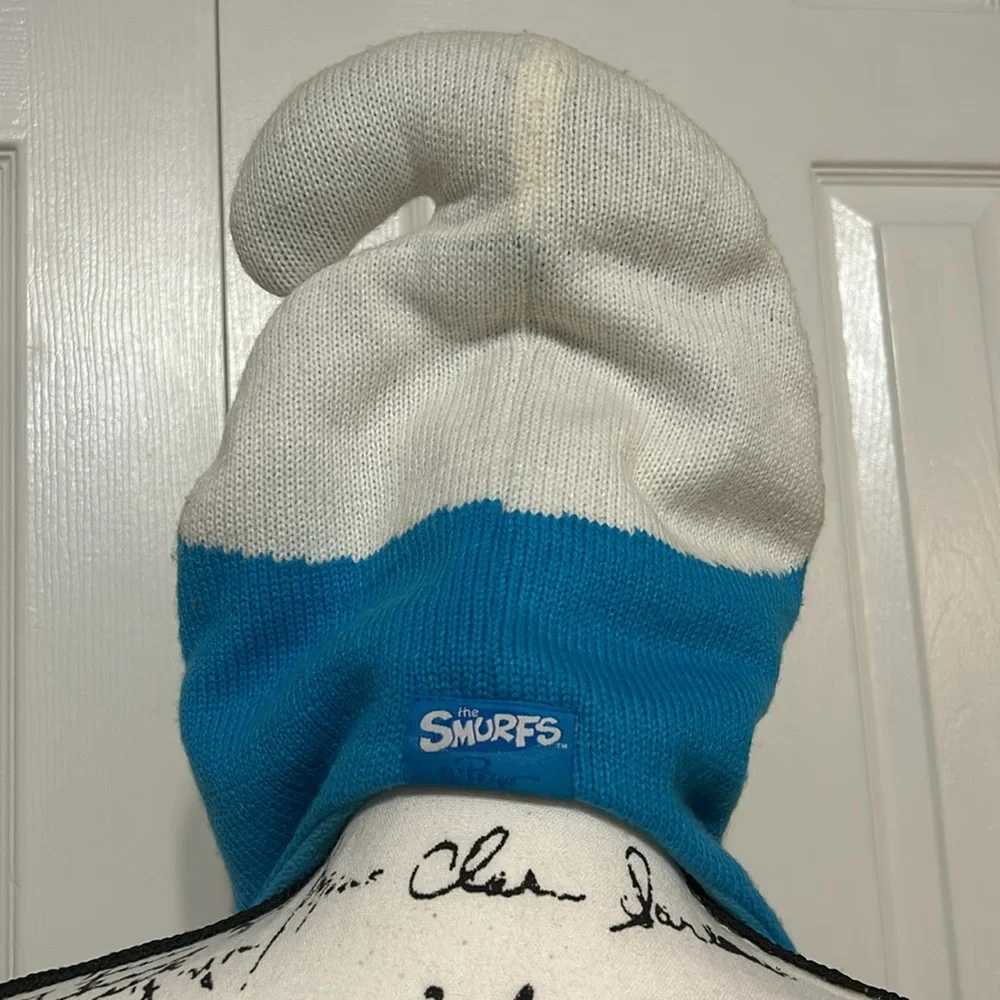 Smurf Winter Knit Fleece Hat